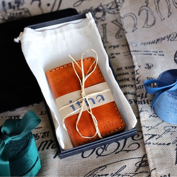 ITHA DESIGN Genuine Leather Slim Wallet - Picture 1 of 3